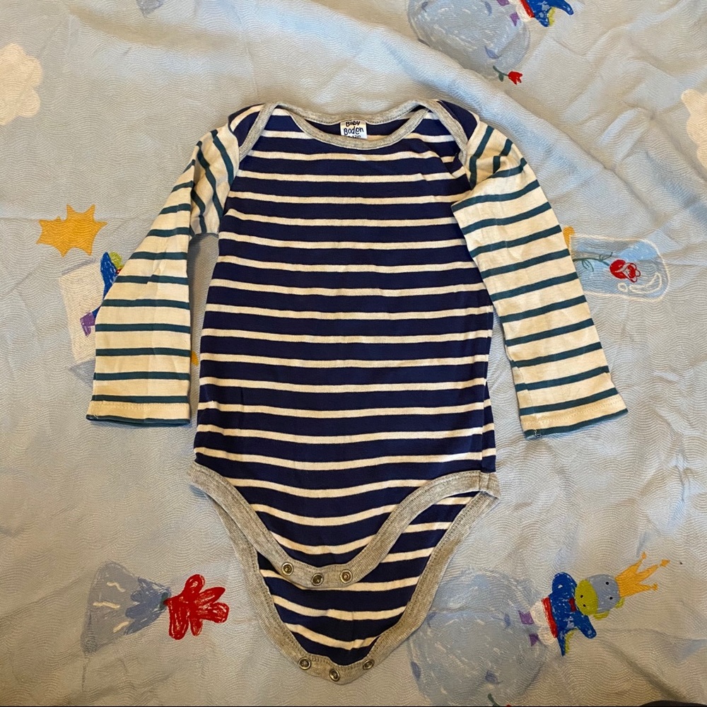 Baby Boden striped onesie